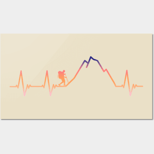 Cool Hiking Design For Men Women Hiking Lover Mountain Hiker Posters and Art